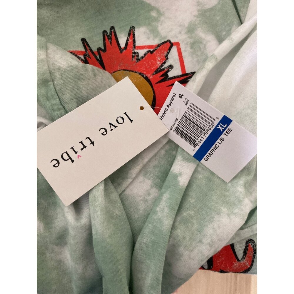 NWT Love Tribe Sedona Arizona Tie Dye Cactus Long Sleeve Juniors Size XLarge - Picture 4 of 5